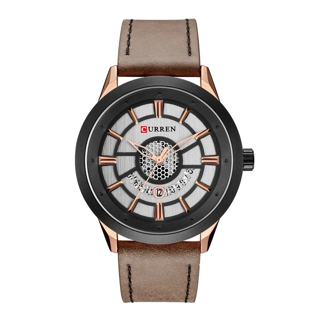 Quartz Watch For Men Waterproof Calendar Watch Men's Casual Fashion Leather Strap Belt Large Dial Watch Relogio Masculino #35
Quartz Watch For Men Waterproof Calendar Watch Men's Casual Fashion Leather Strap Belt Large Dial Watch Relogio Masculino #35
