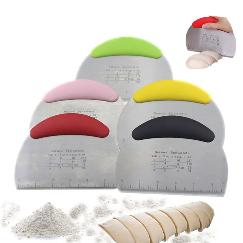 FANGLELAND Stainless steel with scale cutter Flour dough scraper Nougat cutter Baking tool cookie cutter
FANGLELAND Stainless steel with scale cutter Flour dough scraper Nougat cutter Baking tool cookie cutter