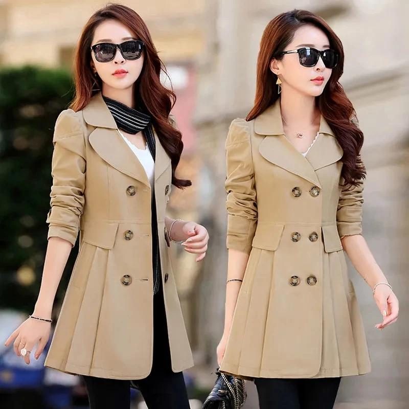 Trench Coat Womens 2022 Spring Autumn New Korean Fashion Slim Windbreaker Jacket Women Large Size Long All-match Casual Overcoat
Trench Coat Womens 2022 Spring Autumn New Korean Fashion Slim Windbreaker Jacket Women Large Size Long All-match Casual Overcoat
