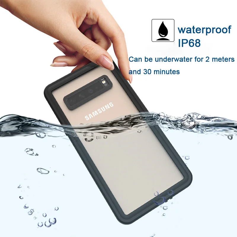 Armor IP68 Waterproof Case For Samsung S10 5G Case Cover for Samsung Galaxy S10 Plus phone case Transparent IP6 dustproof Fundas
Armor IP68 Waterproof Case For Samsung S10 5G Case Cover for Samsung Galaxy S10 Plus phone case Transparent IP6 dustproof Fundas