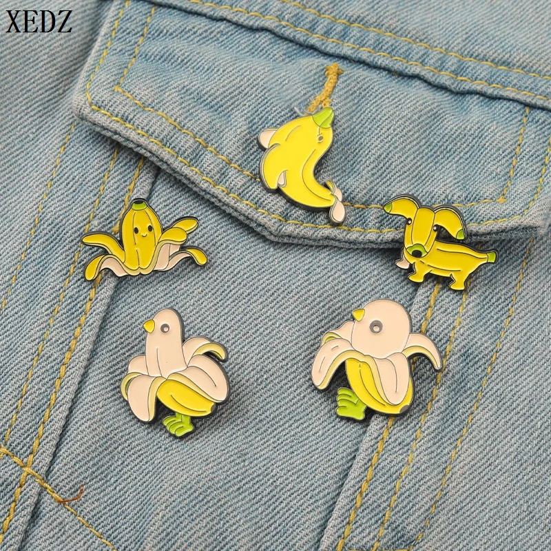 Yellow Banana Enamel Pin Funny Creative Fruit Dog Chicken Fish Alloy Brooch Badge Clothes Fashion Jewelry Gifts for Friends
Yellow Banana Enamel Pin Funny Creative Fruit Dog Chicken Fish Alloy Brooch Badge Clothes Fashion Jewelry Gifts for Friends