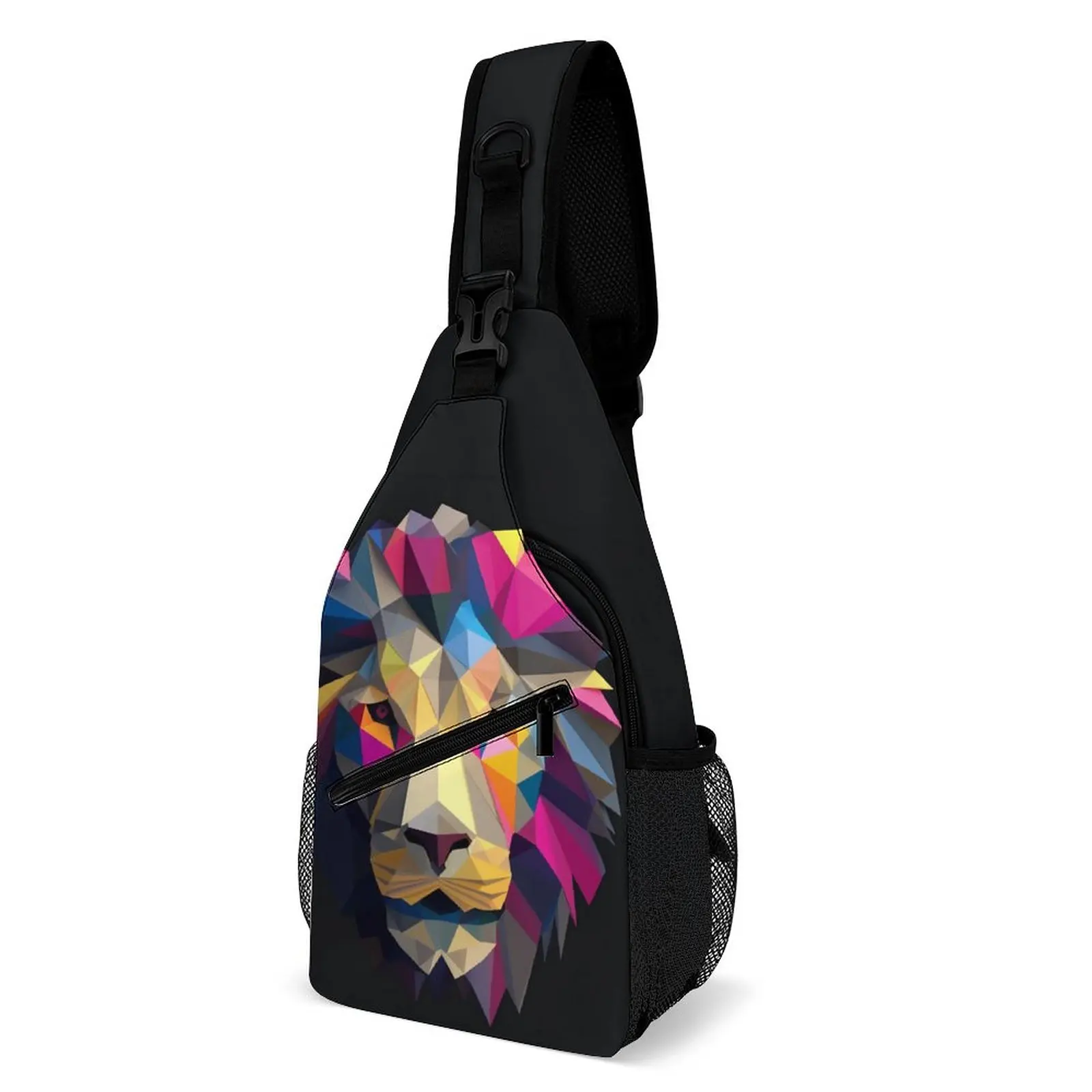 Lion Shoulder Bags Colorful Paper-cut Leisure Chest Bag Men Phone Trekking Sling Bag Outdoor Style Print Small Bags
Lion Shoulder Bags Colorful Paper-cut Leisure Chest Bag Men Phone Trekking Sling Bag Outdoor Style Print Small Bags