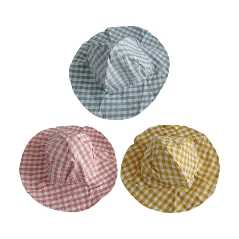 D7WF Infant Bucket Cap Tartan Print Fisherman Hat Breathable Bonnet Outdoor Baby Hats
D7WF Infant Bucket Cap Tartan Print Fisherman Hat Breathable Bonnet Outdoor Baby Hats