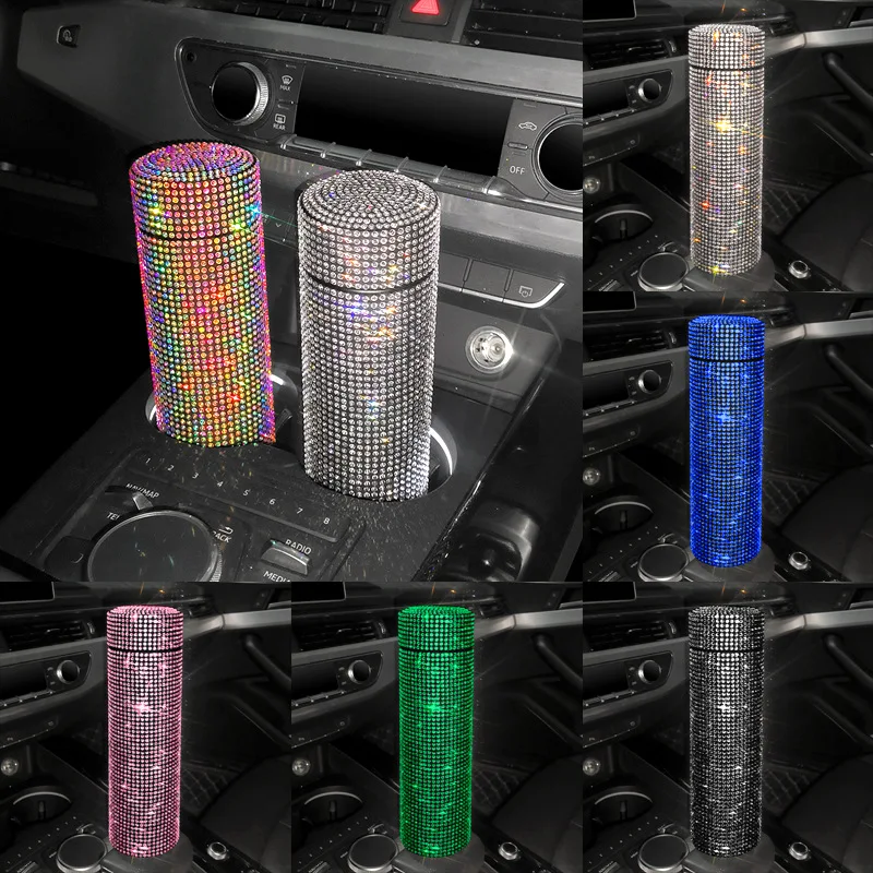 Bling Rhinestone Thermos Bottle Insulated Double Wall Stainless Steel Water Bottle Coffee Travel Car Coffee Mug Cup Vacuum Flask
Bling Rhinestone Thermos Bottle Insulated Double Wall Stainless Steel Water Bottle Coffee Travel Car Coffee Mug Cup Vacuum Flask
