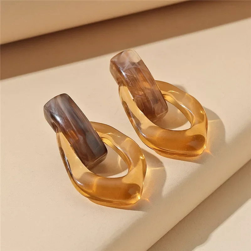 2021 Colorful Clear Resin Acrylic Drop Earrings For Women Geometric Hollow Statement Drop Earrings Girls Fashion Jewelry Gift
2021 Colorful Clear Resin Acrylic Drop Earrings For Women Geometric Hollow Statement Drop Earrings Girls Fashion Jewelry Gift