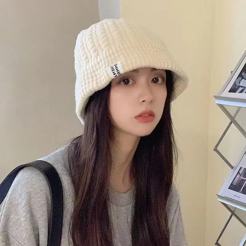 Fashion Knitted Thickened Bucket Hat Women Winter Warm Folding Fisherman's Hat Solid Color Female Girl Basin Cap
Fashion Knitted Thickened Bucket Hat Women Winter Warm Folding Fisherman's Hat Solid Color Female Girl Basin Cap