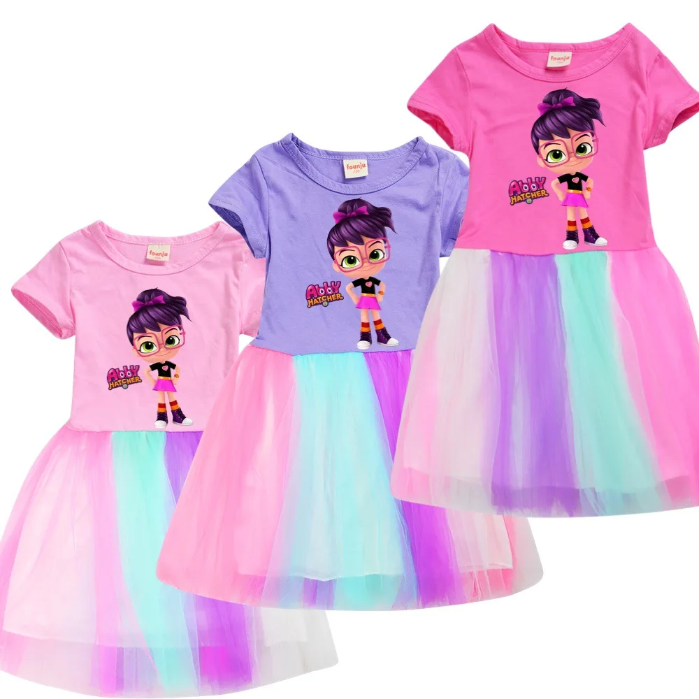 Girls Dress Abby Hatcher Animal Print Cartoon Cotton A-Line Knee-Length Vestidos Kids Dresses for Girls Princess Dress Elegant
Girls Dress Abby Hatcher Animal Print Cartoon Cotton A-Line Knee-Length Vestidos Kids Dresses for Girls Princess Dress Elegant