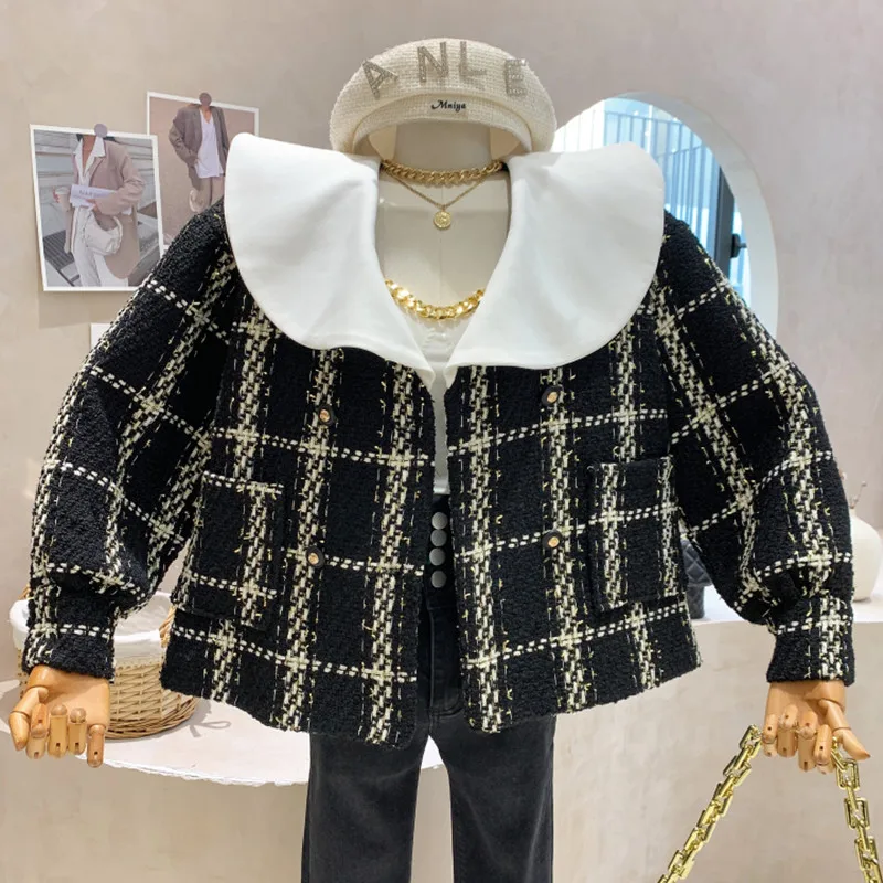 Niche Design New Women's Clothing 2022 Spring New Tweed Plaid Coat Design Sense Long Sleeve Lapel Double Breasted Vintage Top
Niche Design New Women's Clothing 2022 Spring New Tweed Plaid Coat Design Sense Long Sleeve Lapel Double Breasted Vintage Top