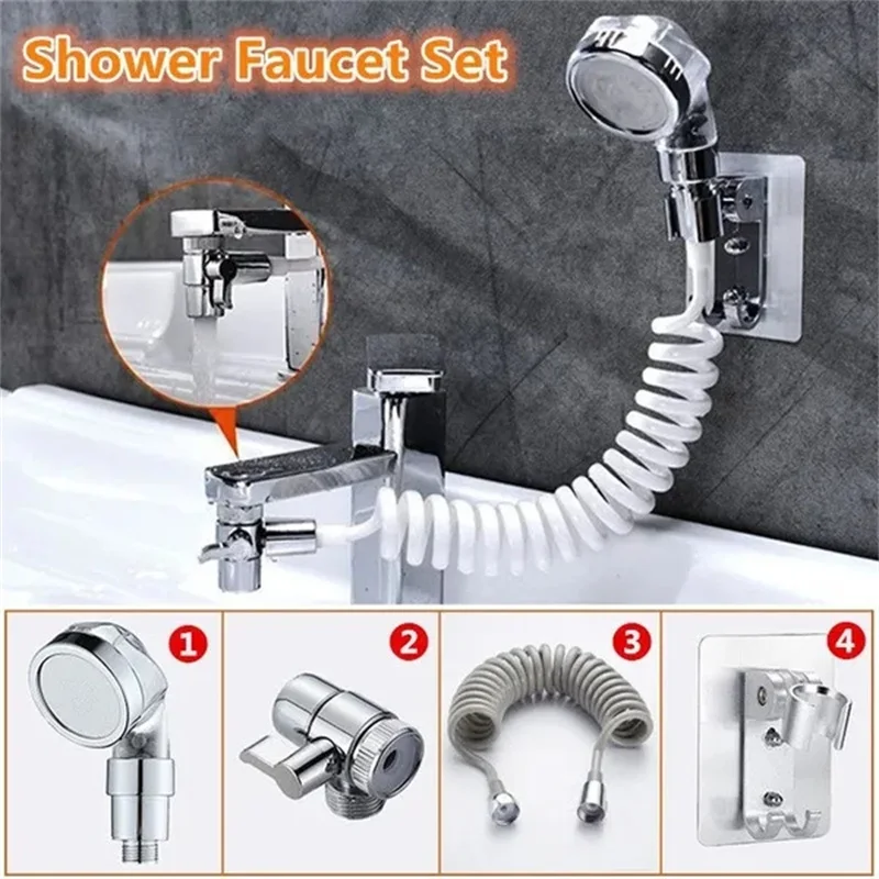 4 Pcs/set Washbasin Faucet External Shower Set Household Bathroom Sprayer Strainer Hose Handheld Flexible Hair Washing Shower
4 Pcs/set Washbasin Faucet External Shower Set Household Bathroom Sprayer Strainer Hose Handheld Flexible Hair Washing Shower