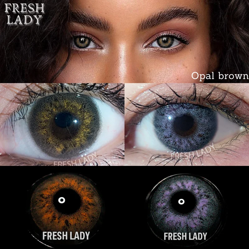 Контактные линзы FRESHLADY для глаз официального цвета, 1 пара, косметические линзы натурального серого и коричневого цветов, косметический кон...
Контактные линзы FRESHLADY для глаз официального цвета, 1 пара, косметические линзы натурального серого и коричневого цветов, косметический кон...