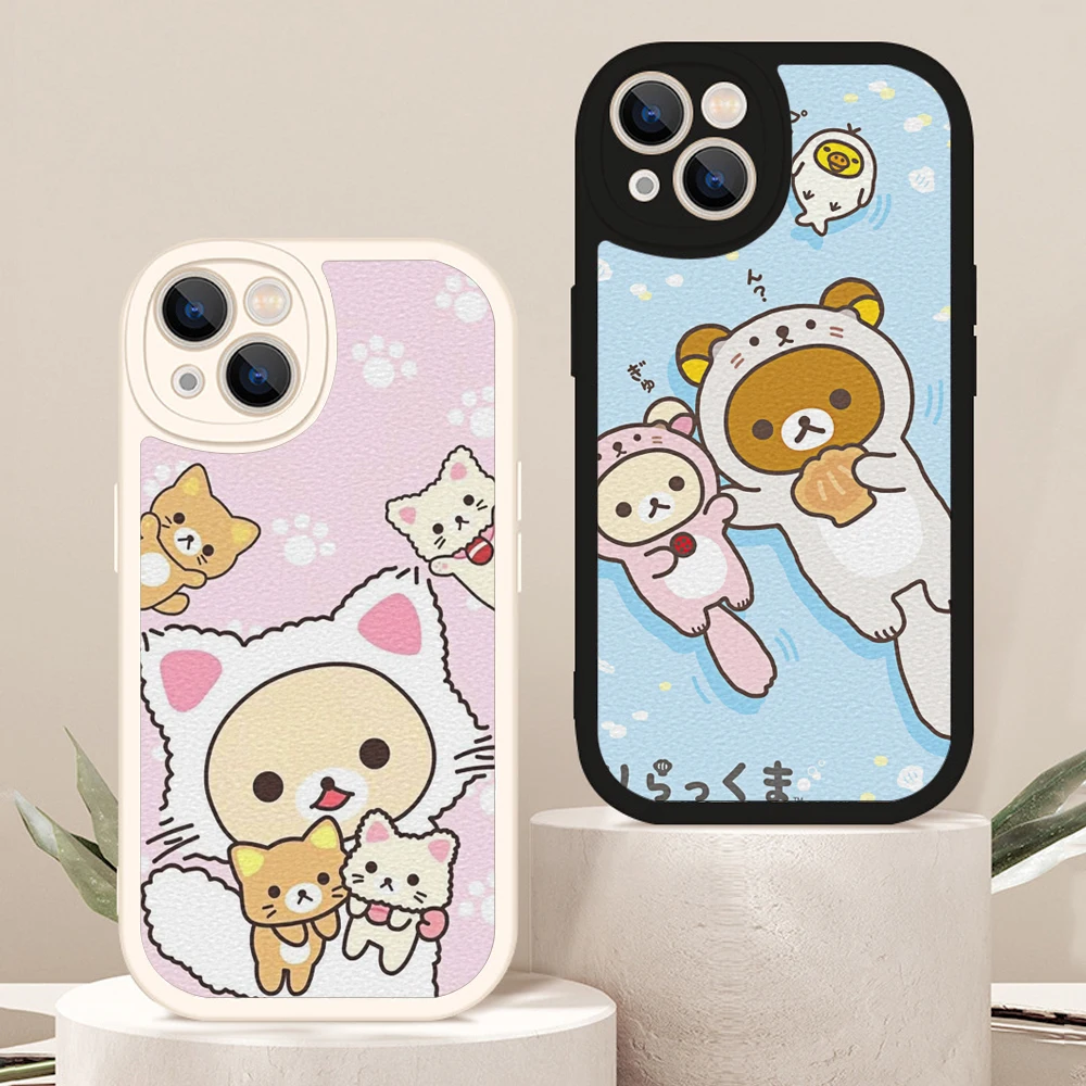 For Iphone Rilakkuma Cute Phone Case for Iphone14 13 12 11 Pro MAX MiNi 8 plus X XS XR Cartoon Animal Lambskin Protective Covers
For Iphone Rilakkuma Cute Phone Case for Iphone14 13 12 11 Pro MAX MiNi 8 plus X XS XR Cartoon Animal Lambskin Protective Covers