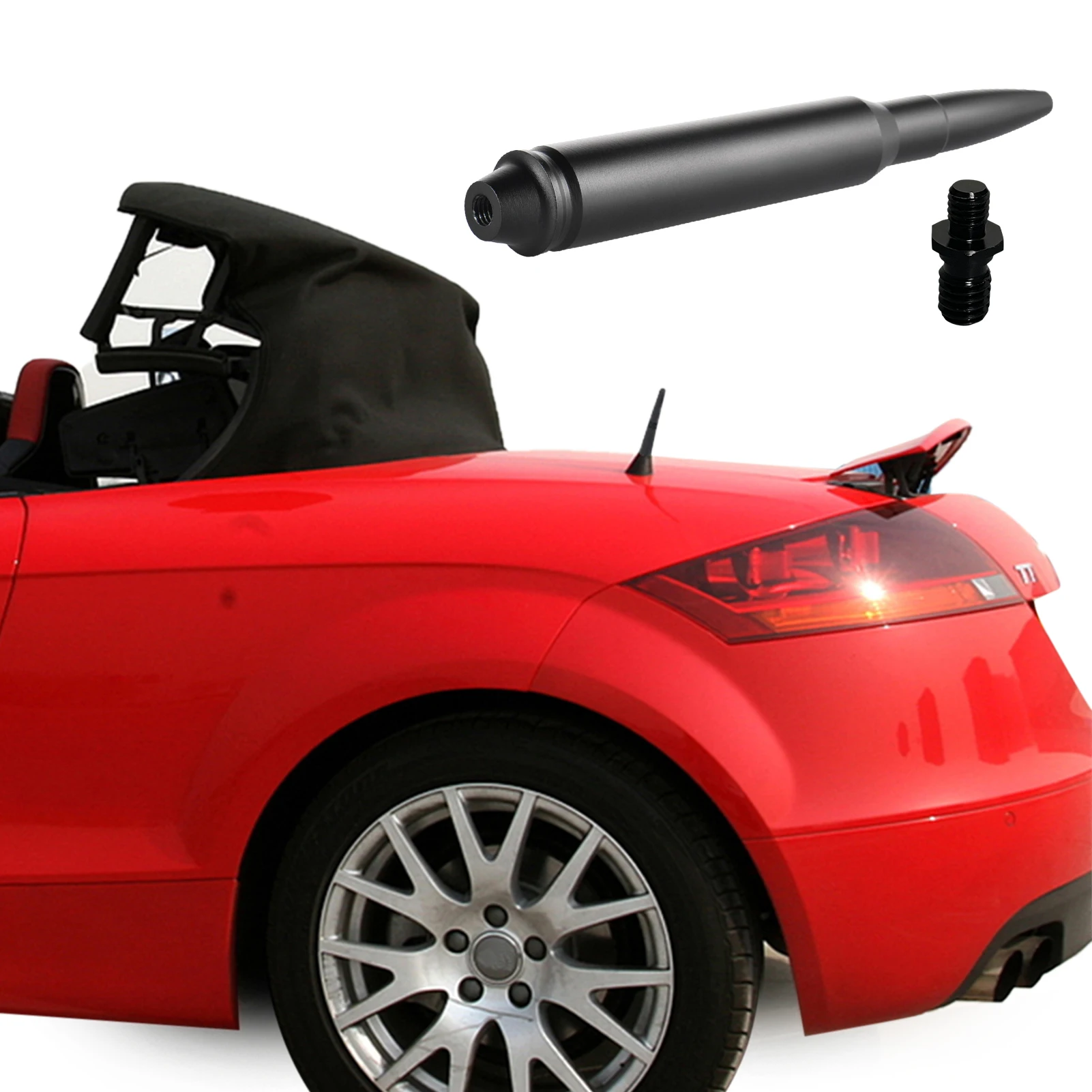 Black Short Car Bullet Antenna 14.5cm Alloy Vehicle Antenna Mast Replacements Waterproof Threaded Anti-Theft Locking Design
Black Short Car Bullet Antenna 14.5cm Alloy Vehicle Antenna Mast Replacements Waterproof Threaded Anti-Theft Locking Design