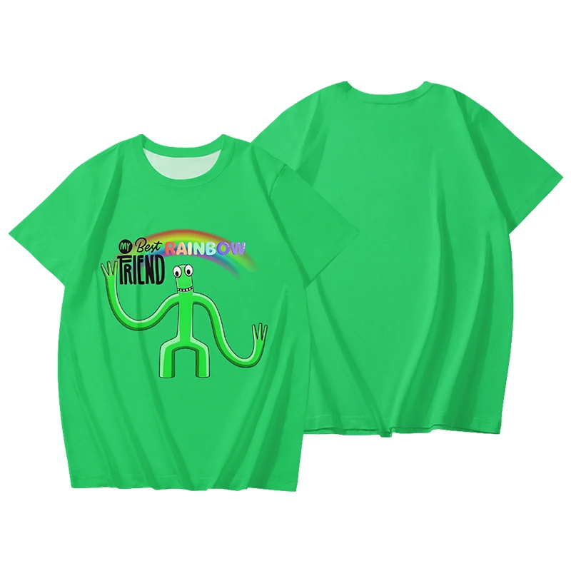 Rainbow Friends Green Tee-shirt Short Sleeve Summer Cotton T-shirt Casual Boys Girls Women Men Family Tshirts Kawaii 3D Printing
Rainbow Friends Green Tee-shirt Short Sleeve Summer Cotton T-shirt Casual Boys Girls Women Men Family Tshirts Kawaii 3D Printing
