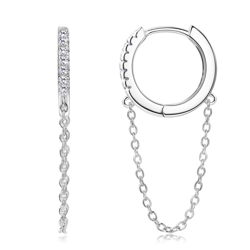 EMO-325 Lefei Fashion Trend Design Luxury 0.056ct Moissanite Chain Tassel Circle Earring For Women Silver 925 Party Jewelry Gift
EMO-325 Lefei Fashion Trend Design Luxury 0.056ct Moissanite Chain Tassel Circle Earring For Women Silver 925 Party Jewelry Gift
