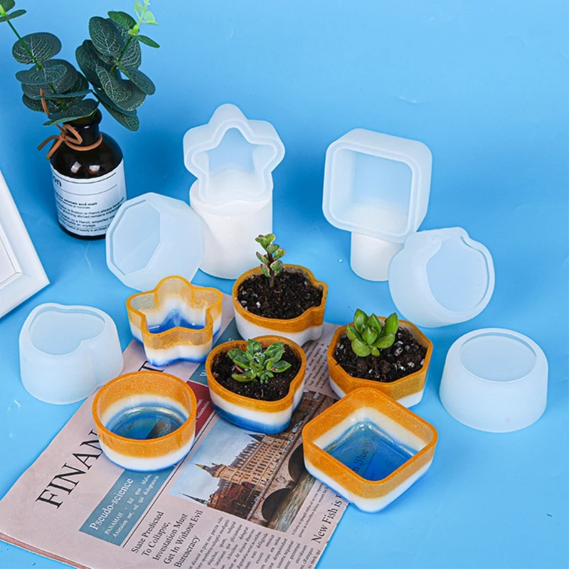 Handmade Flowerpot Silicone Mold Succulent Planter Concrete Plant Flower Pot Epoxy Resin Mold DIY Candle Holder Making Supplies
Handmade Flowerpot Silicone Mold Succulent Planter Concrete Plant Flower Pot Epoxy Resin Mold DIY Candle Holder Making Supplies