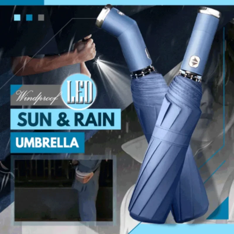 NEW Umbrella With Flashlight Umbrellas for Rain Windproof Travel Umbrella Compact Folding Reverse Umbrella Multifunction Car Sun
NEW Umbrella With Flashlight Umbrellas for Rain Windproof Travel Umbrella Compact Folding Reverse Umbrella Multifunction Car Sun