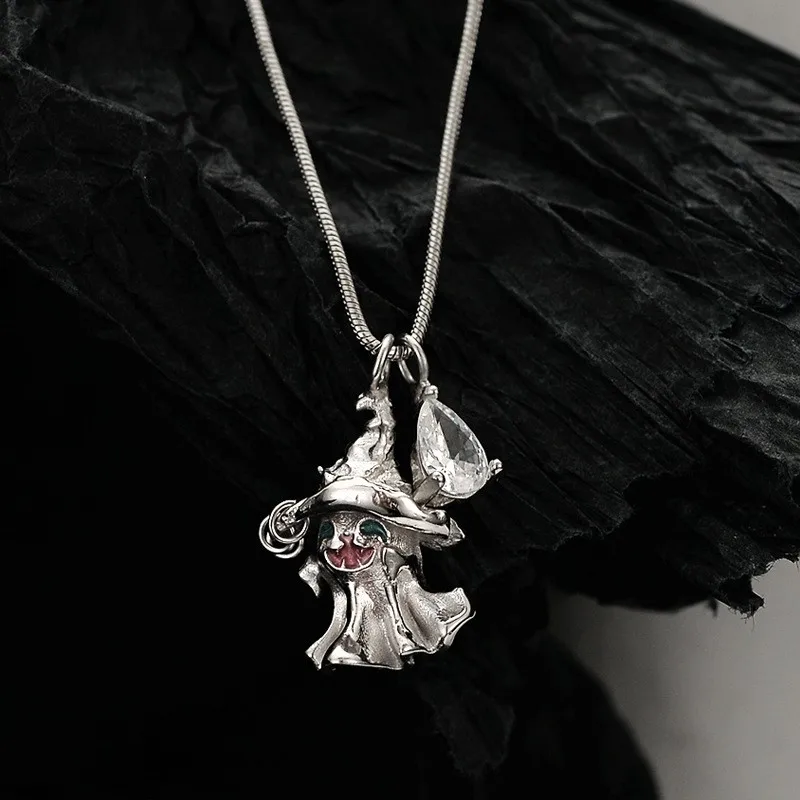 X2073 ZFSILVER 100% 925 Sterling Silver Fashion Cratived Ghost Necklace For Women Party Wedding Trendy Lovely Chram Jewelry Girl
X2073 ZFSILVER 100% 925 Sterling Silver Fashion Cratived Ghost Necklace For Women Party Wedding Trendy Lovely Chram Jewelry Girl