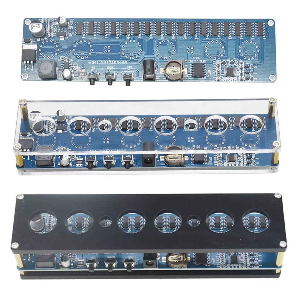 Circuit Board STM8S005 Control Nixie Tube RGB LED Digital Clock Module Kit 24 Hours Modes No Remote Control
Circuit Board STM8S005 Control Nixie Tube RGB LED Digital Clock Module Kit 24 Hours Modes No Remote Control