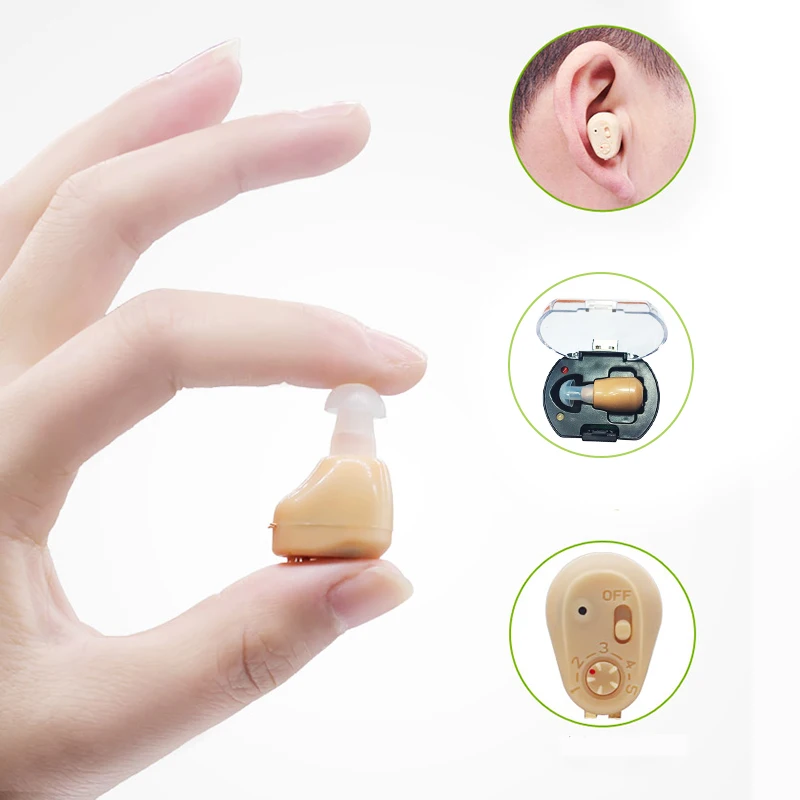 Invisible Hearing Aid Mini CIC Digital Wireless Sound Amplifier Rechargeable Device For The Elderly Deafness Adjustable Ear Aids
Invisible Hearing Aid Mini CIC Digital Wireless Sound Amplifier Rechargeable Device For The Elderly Deafness Adjustable Ear Aids