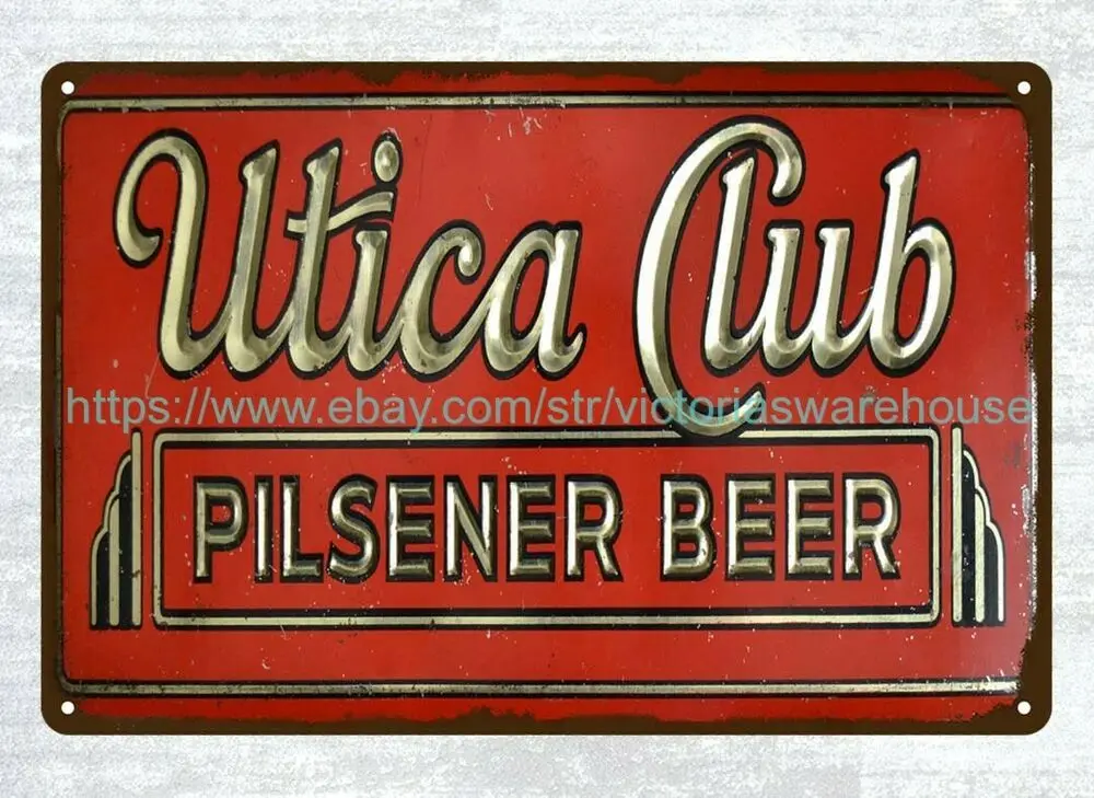 Utica, клубный пивной металлический жестяной знак, коллекционный домашний декор, распродажа
Utica, клубный пивной металлический жестяной знак, коллекционный домашний декор, распродажа