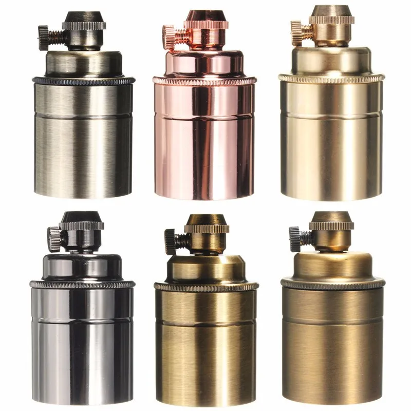 E27/E26 Pure Copper Edison DIY Bulbs Knob Base 110-240V Antique Bronze Pendant Lamp Light Holder Socket
E27/E26 Pure Copper Edison DIY Bulbs Knob Base 110-240V Antique Bronze Pendant Lamp Light Holder Socket