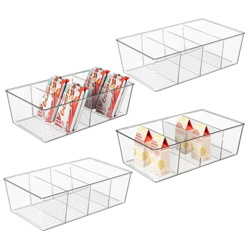 Pantry Organization Clear Storage Bins Refrigerator Organizer Fridge Cabinets Holder Kitchen Storage with Dividers Spice Pouches
Pantry Organization Clear Storage Bins Refrigerator Organizer Fridge Cabinets Holder Kitchen Storage with Dividers Spice Pouches