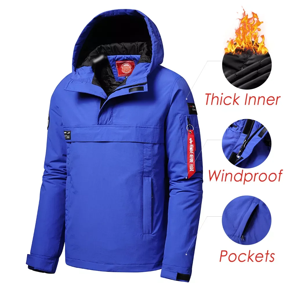 New2022 Spring New Casual Thick Waterproof Hat Pullovers Jacket Cost Men Autumn Outwear Fashion Windproof Warm Pockets Jacket Me
New2022 Spring New Casual Thick Waterproof Hat Pullovers Jacket Cost Men Autumn Outwear Fashion Windproof Warm Pockets Jacket Me