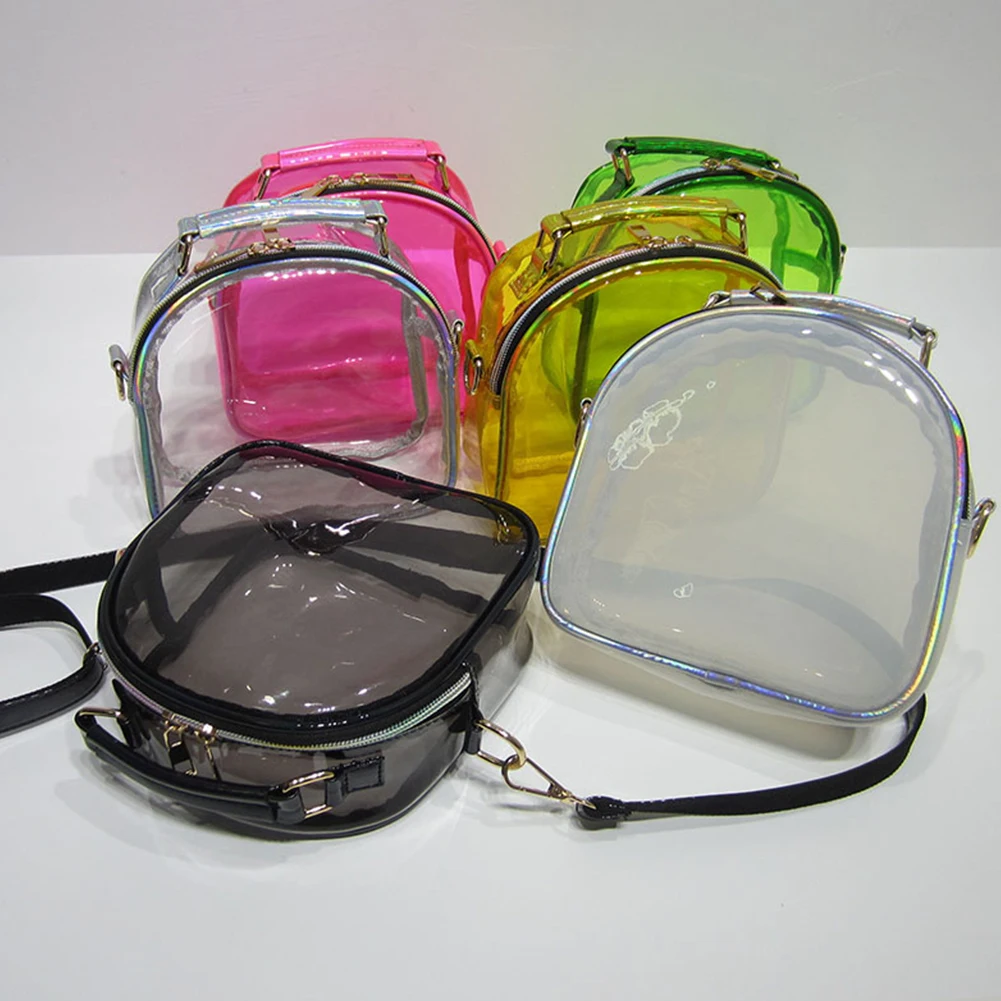 PVC Transparent Mini Crossbody Bags for Girls Fashion Jelly Clear Small Handbags Women Shoulder Bags Phone Purse Messenger Bags
PVC Transparent Mini Crossbody Bags for Girls Fashion Jelly Clear Small Handbags Women Shoulder Bags Phone Purse Messenger Bags