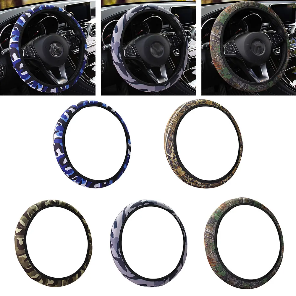 38cm Camouflage Steering Cover DIY Car Steering-wheel Cover Car Styling Interior Accessories Auto Car Accessories
38cm Camouflage Steering Cover DIY Car Steering-wheel Cover Car Styling Interior Accessories Auto Car Accessories