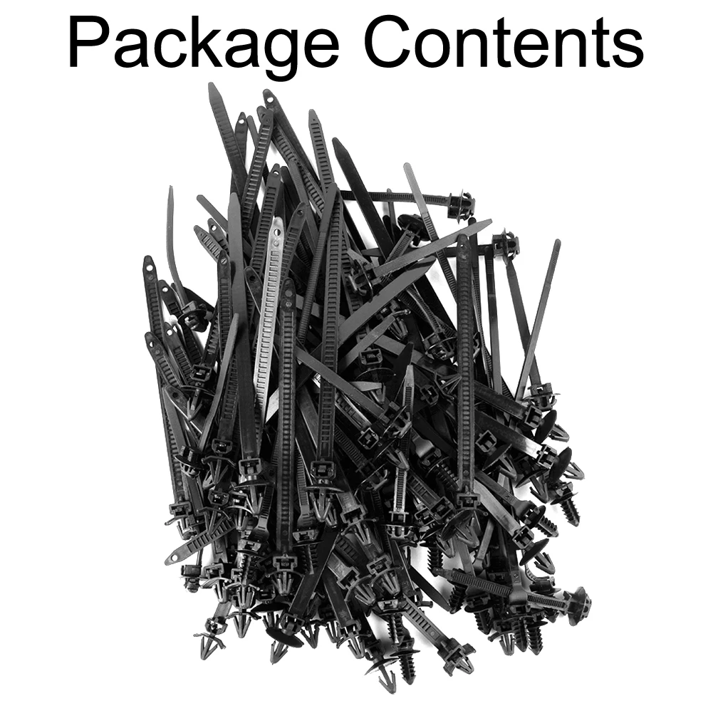 Fastener Strap Clip Nylon Black Car Accessories Bundled Wire Bands Car Clips 100pcs 4.8*185mm 5*70mm 7.8*115mm
Fastener Strap Clip Nylon Black Car Accessories Bundled Wire Bands Car Clips 100pcs 4.8*185mm 5*70mm 7.8*115mm