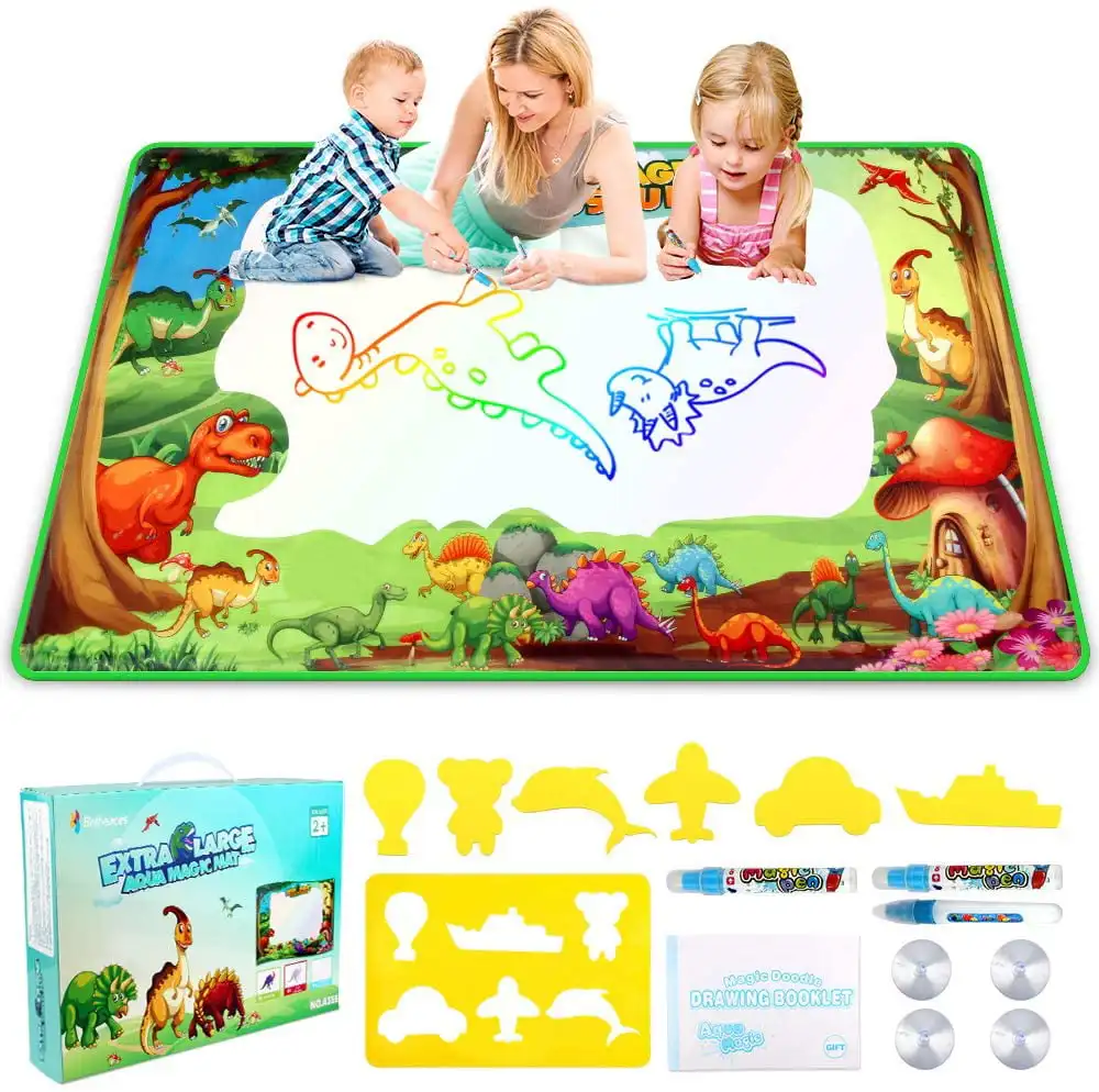 Magic Doodle Drawing Mat - 60"x 36" Extra Large Water Drawing Mat Educational Toys Mess Free Writing 7 Rainbow Colors Boy Girl
Magic Doodle Drawing Mat - 60"x 36" Extra Large Water Drawing Mat Educational Toys Mess Free Writing 7 Rainbow Colors Boy Girl