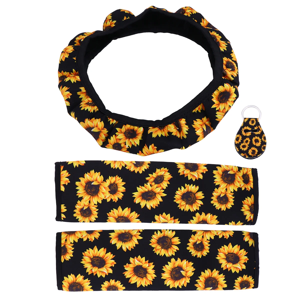 1Set/4pcs Car Steering Wheel Decorations Sunflowers Keychains Steering Wheel Cover Set Sunflower Steering Wheel Cover
1Set/4pcs Car Steering Wheel Decorations Sunflowers Keychains Steering Wheel Cover Set Sunflower Steering Wheel Cover