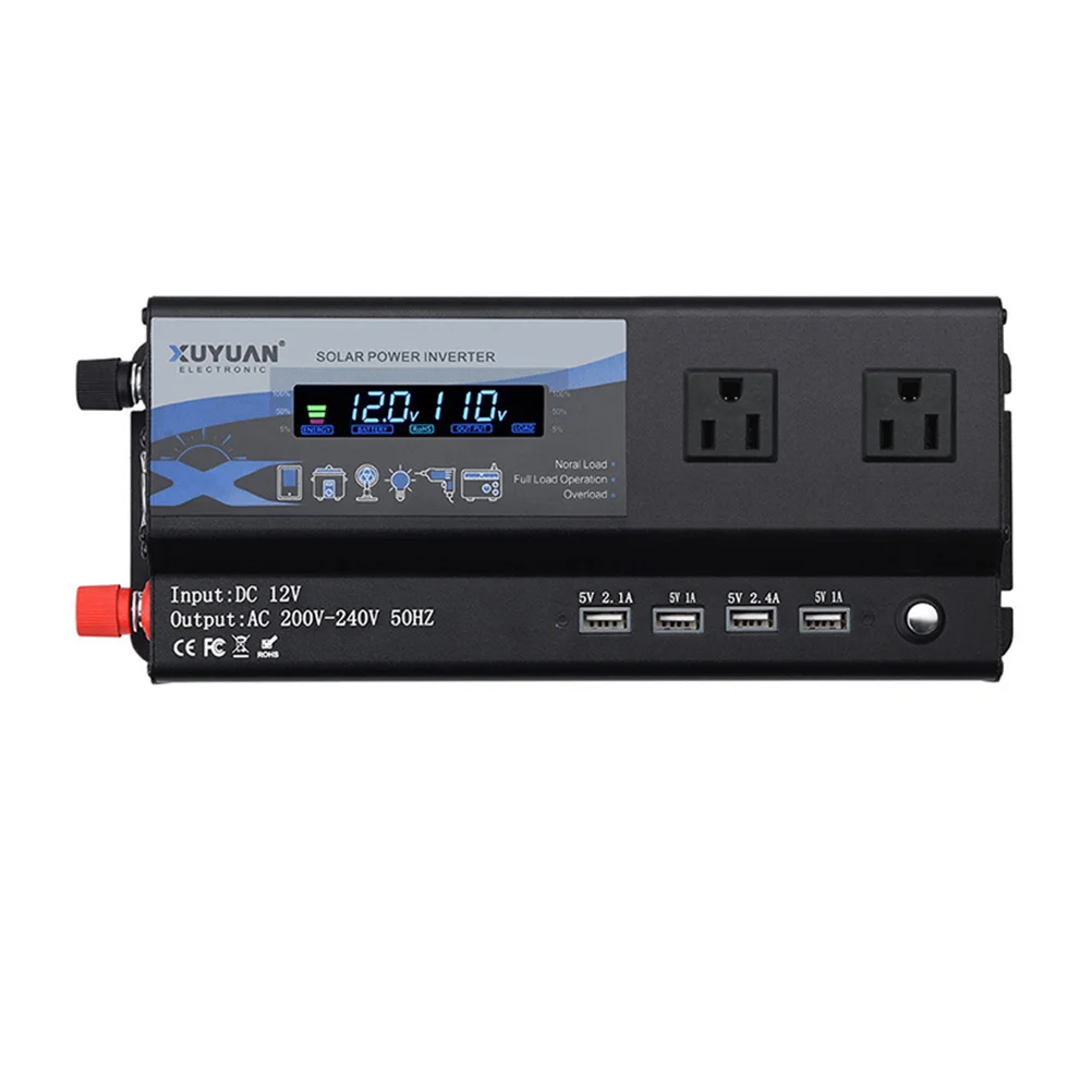 1 Set Durable 4 USB Ports Car Inverter Charger Car Voltage Converter Car Inverter
1 Set Durable 4 USB Ports Car Inverter Charger Car Voltage Converter Car Inverter