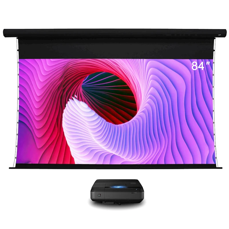 Free shipping 84 inch electric tab tension pull down alr projection screen with RF remote control for UST laser projector
Free shipping 84 inch electric tab tension pull down alr projection screen with RF remote control for UST laser projector