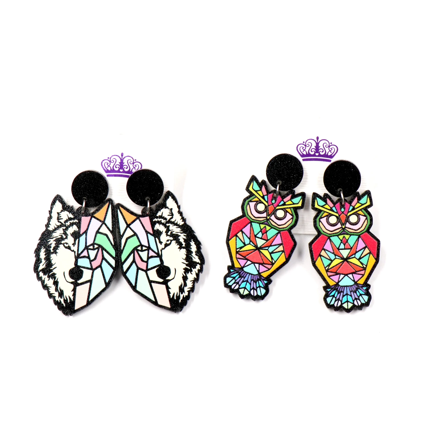1pair 45mm Wolf Hunting Dangle Earrings Laser Cut Glitter Owl Printing Acrylic Earrings
1pair 45mm Wolf Hunting Dangle Earrings Laser Cut Glitter Owl Printing Acrylic Earrings