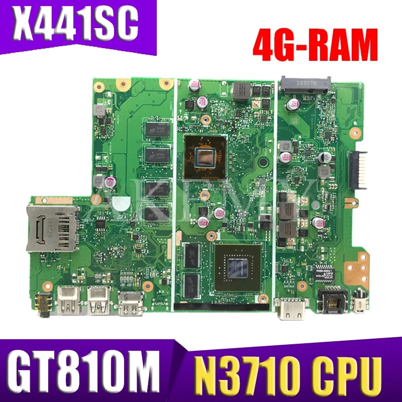 X441SC Motherboard REV2.1 Mainboard For ASUS X441S X441SC Motherboard Test OK N3710 CPU 4GB-RAM GT810M
X441SC Motherboard REV2.1 Mainboard For ASUS X441S X441SC Motherboard Test OK N3710 CPU 4GB-RAM GT810M