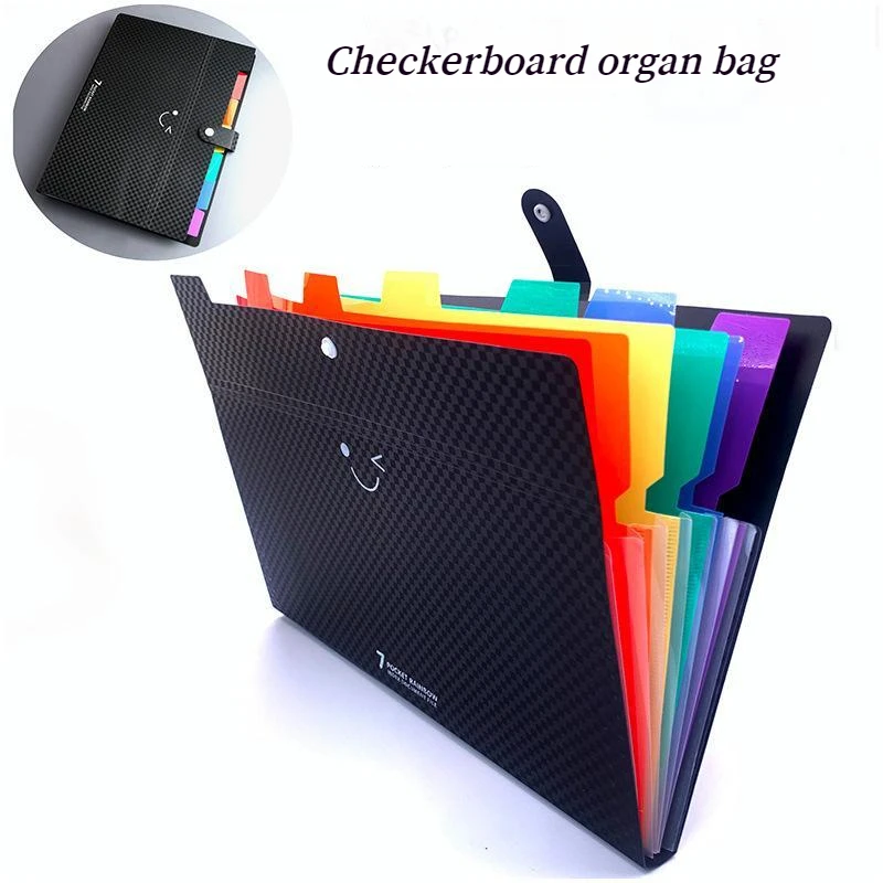7/13 Grids New Rainbow File Folder Portable File Organiser Self Standing Accordion Document Filing Bag Student School Supplies
7/13 Grids New Rainbow File Folder Portable File Organiser Self Standing Accordion Document Filing Bag Student School Supplies