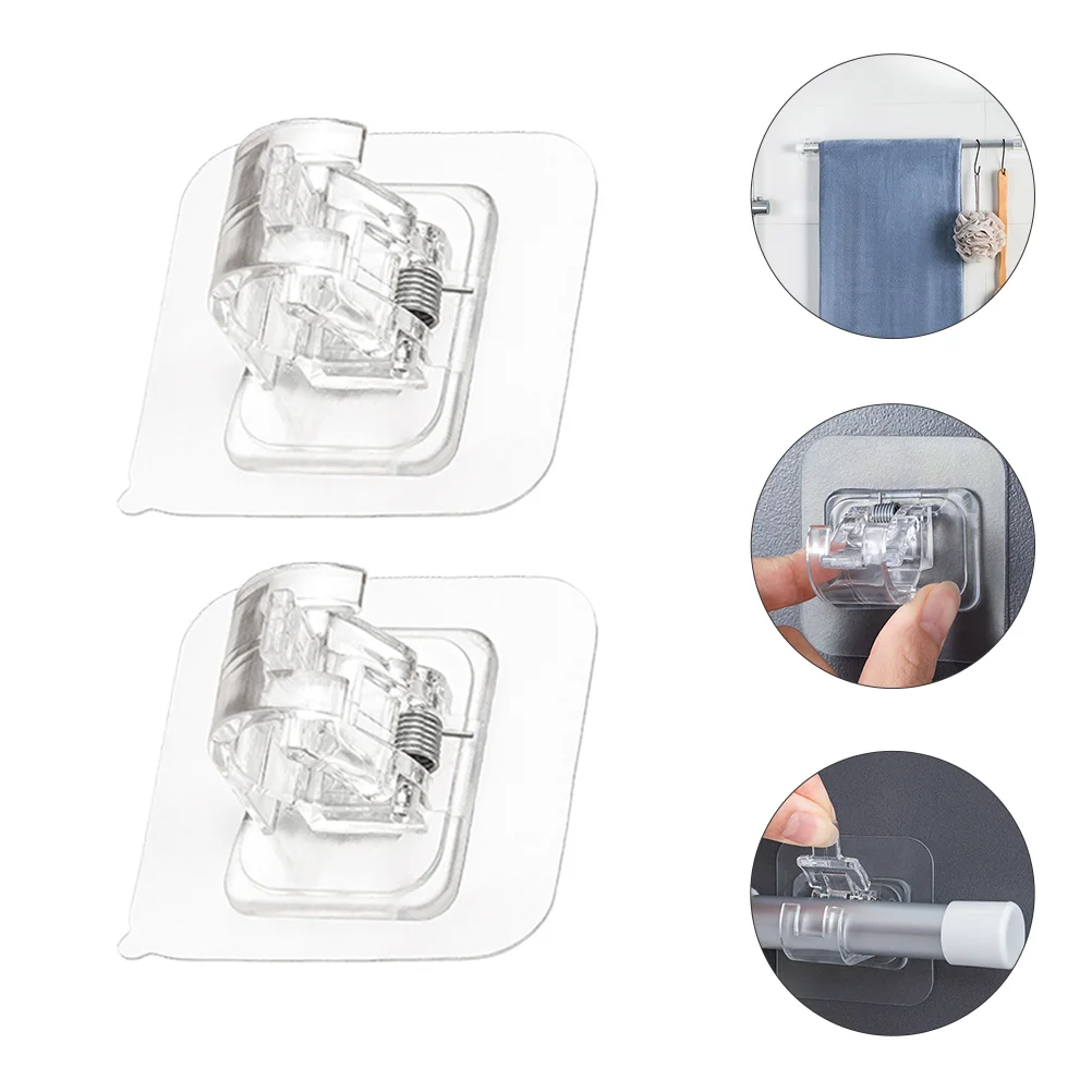 Curtain Rod Pole Drapery Hooks Wall Brackets Adhesive Holder Self Bracket Mounted Support Hanging Clamps Shower Telescopic Punch
Curtain Rod Pole Drapery Hooks Wall Brackets Adhesive Holder Self Bracket Mounted Support Hanging Clamps Shower Telescopic Punch