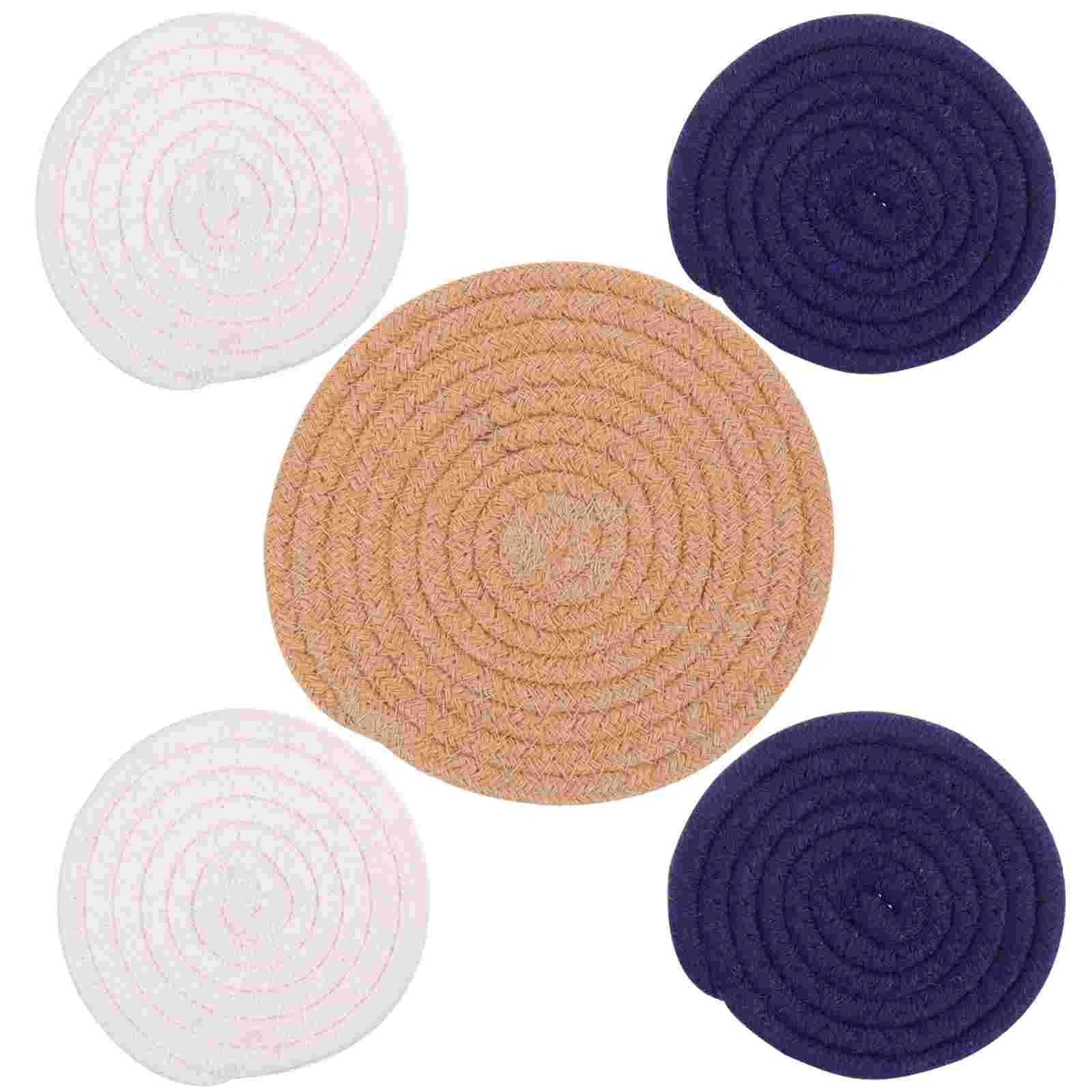 Coaster Placemat Mat Round Placemats Woven Table Place Cutlery Dining Resistant Cotton Rope Hot Coffee Non Beverage Kitchenpad
Coaster Placemat Mat Round Placemats Woven Table Place Cutlery Dining Resistant Cotton Rope Hot Coffee Non Beverage Kitchenpad