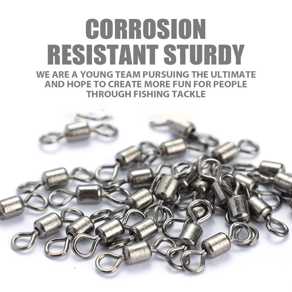 200Pcs Swivel Solid Ring Set High-strength High Speed Stainless Steel Fishing Connector Durable Anti-Rust Fishhook Jig Head Lead
200Pcs Swivel Solid Ring Set High-strength High Speed Stainless Steel Fishing Connector Durable Anti-Rust Fishhook Jig Head Lead
