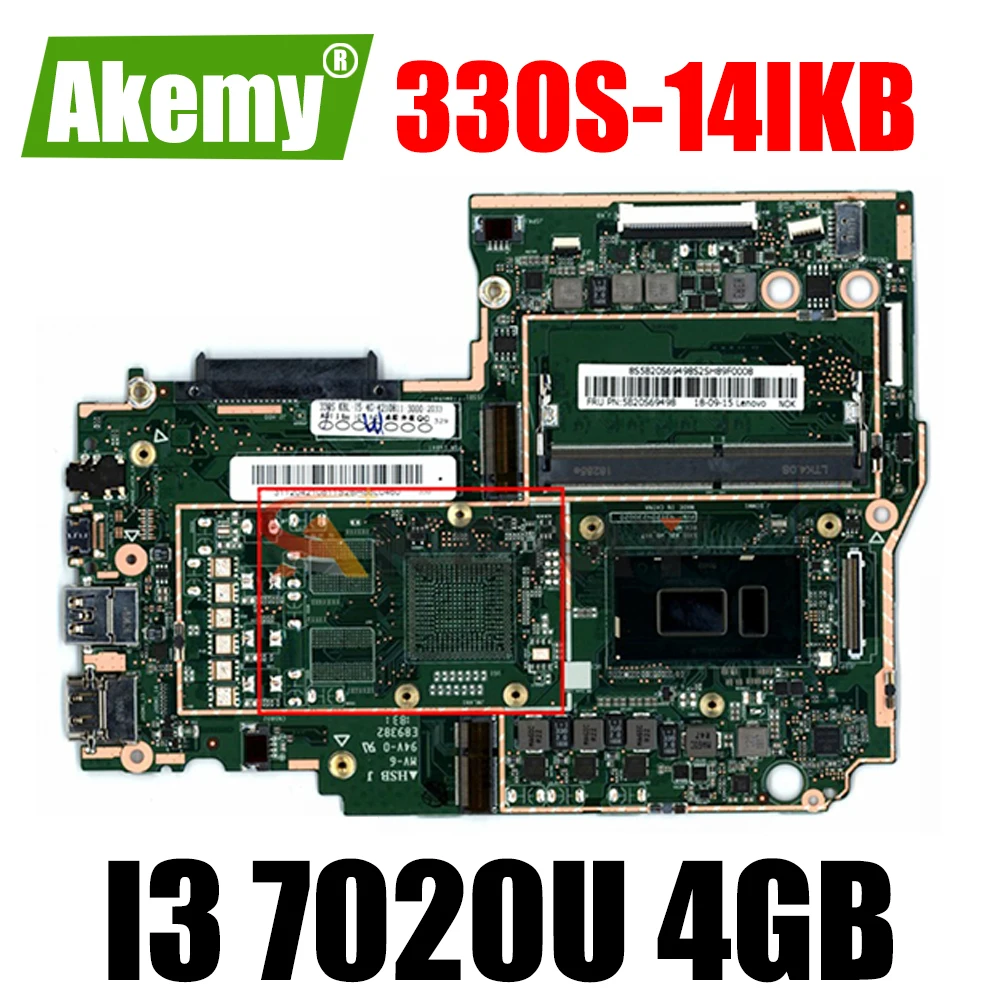 Материнская плата Akemy для ноутбука Lenovo 330S-14IKB 330S-14AST, Процессор I3 7020U, ОЗУ 4 Гб DDR4, протестирована на 100%, новый продукт 
Материнская плата Akemy для ноутбука Lenovo 330S-14IKB 330S-14AST, Процессор I3 7020U, ОЗУ 4 Гб DDR4, протестирована на 100%, новый продукт