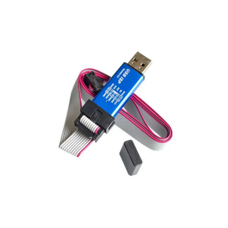 Driver-free USBASP USBISP+aluminum shell+overcurrent protection+red and blue lights+no 64K limit
Driver-free USBASP USBISP+aluminum shell+overcurrent protection+red and blue lights+no 64K limit