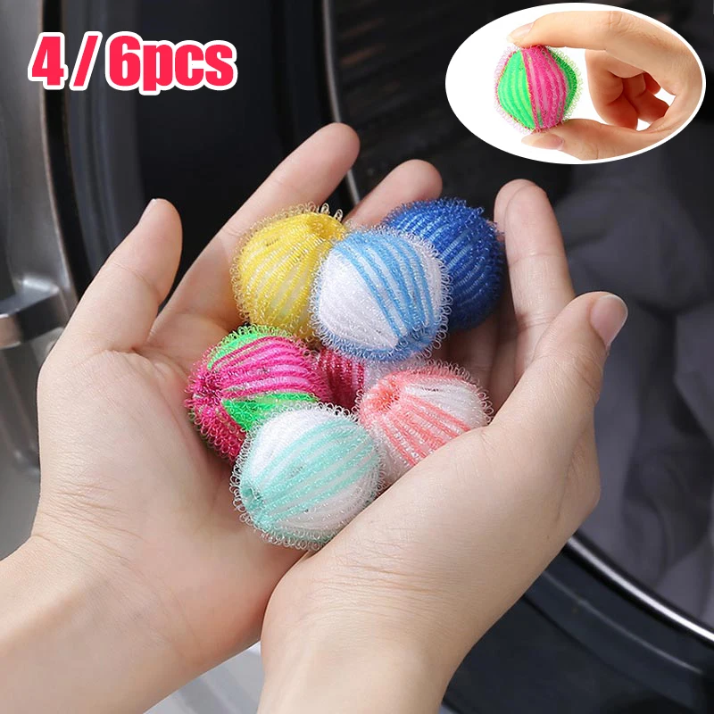 4/6pcs Washing Machine Hair Remover Nylon Laundry Ball Anti-winding Washing Machine Hair Remover Fluff Cleaning Lint Fuzz Grab
4/6pcs Washing Machine Hair Remover Nylon Laundry Ball Anti-winding Washing Machine Hair Remover Fluff Cleaning Lint Fuzz Grab