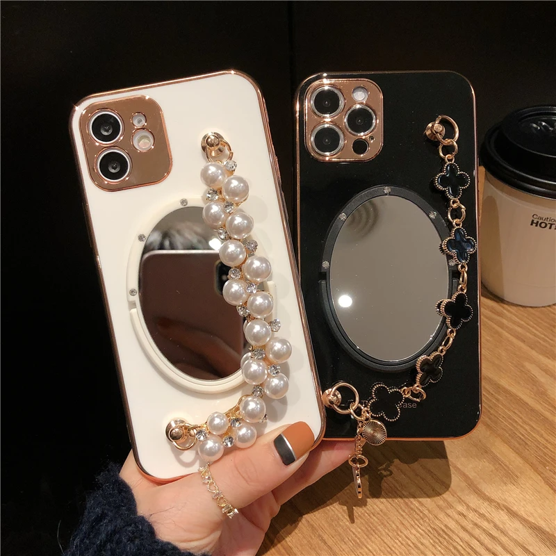 3d Diamond Vanity Mirror Folding Stand Pearl Chain Girl Soft Case For Iphone 11 12 13 Pro Max 7 8 Plus Xr X Xs Se 2 Cover Fundas
3d Diamond Vanity Mirror Folding Stand Pearl Chain Girl Soft Case For Iphone 11 12 13 Pro Max 7 8 Plus Xr X Xs Se 2 Cover Fundas