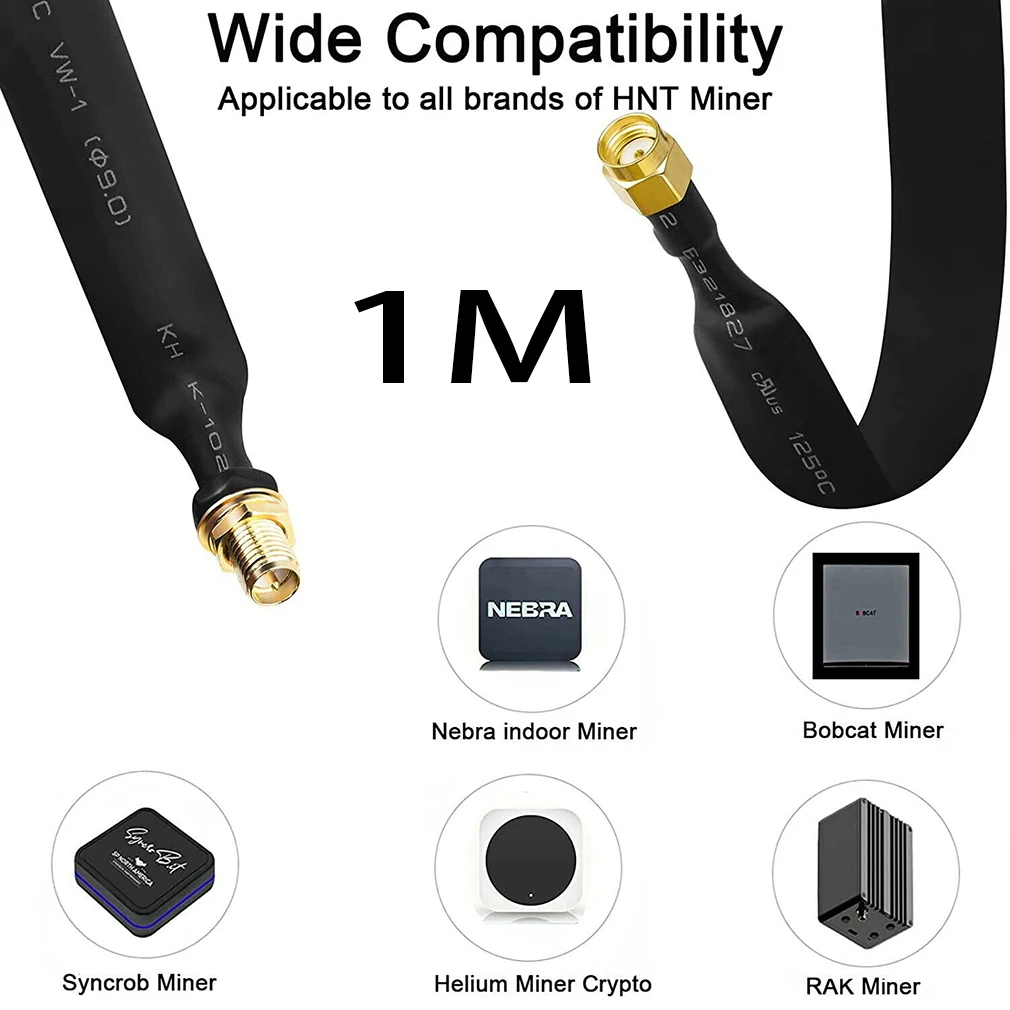 25-100cm RP-SMA Male To RP-SMA Female 1-pack Flat Coaxial Extension Pigtail 1meter Signal Accessories Coaxial Extension Pigtail
25-100cm RP-SMA Male To RP-SMA Female 1-pack Flat Coaxial Extension Pigtail 1meter Signal Accessories Coaxial Extension Pigtail