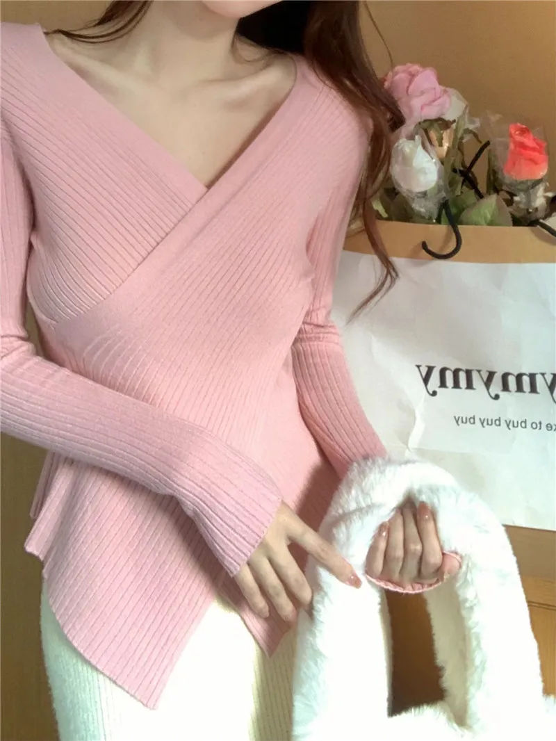 Sexy Cross Knitted Sweater Women 2023 Autumn New In 90s 90s Tops Streetwear 2000s Clothes Female Clothing Aesthetic
Sexy Cross Knitted Sweater Women 2023 Autumn New In 90s 90s Tops Streetwear 2000s Clothes Female Clothing Aesthetic