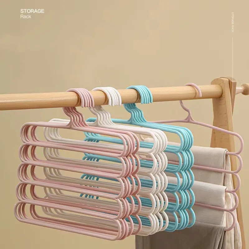 Multi-functional Hanger 5-layer Pants Rack Wardrobe Organizer Storage Rack Tie Scarf Belt Rack Non-slip Space-saving Plastic
Multi-functional Hanger 5-layer Pants Rack Wardrobe Organizer Storage Rack Tie Scarf Belt Rack Non-slip Space-saving Plastic