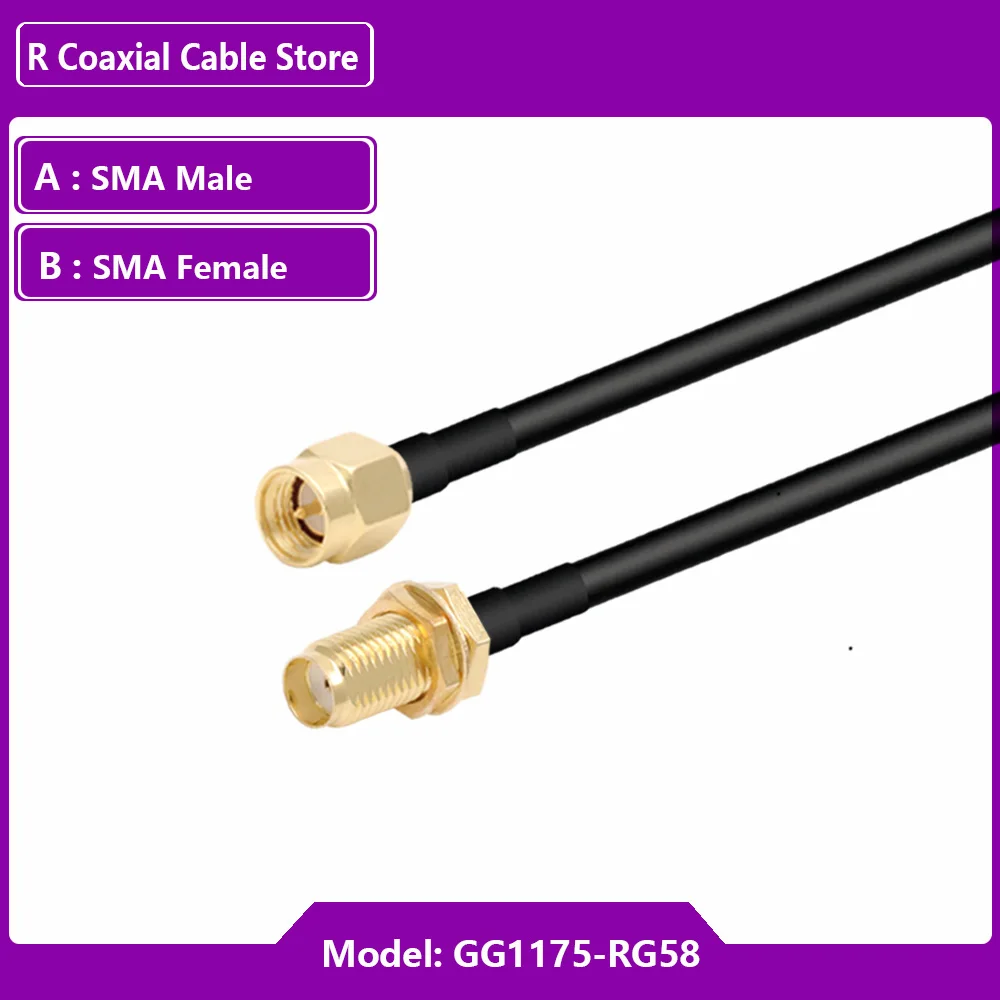RG58 SMA к SMA кабель 50 Ом
RG58 SMA к SMA кабель 50 Ом