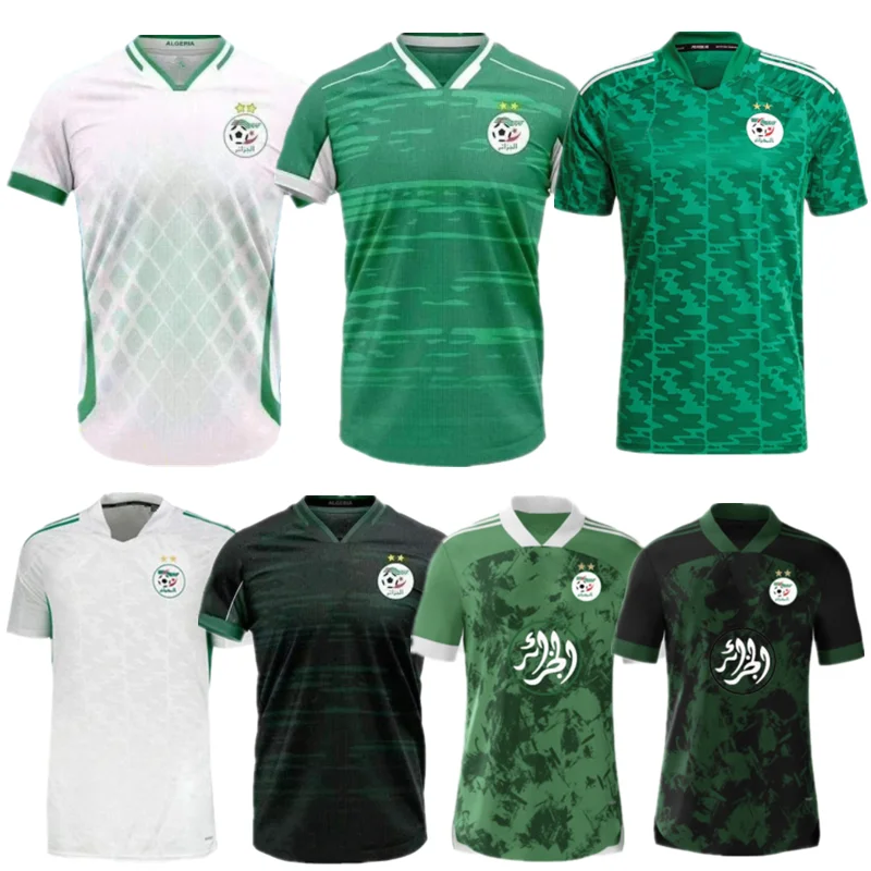 

New 2021 2022 Algeria MAHREZ FEGHOULI Soccer Jerseys 2022 Maillot de foot Casual SLIMANI BENNACER ATAL Home Away Football Shirt