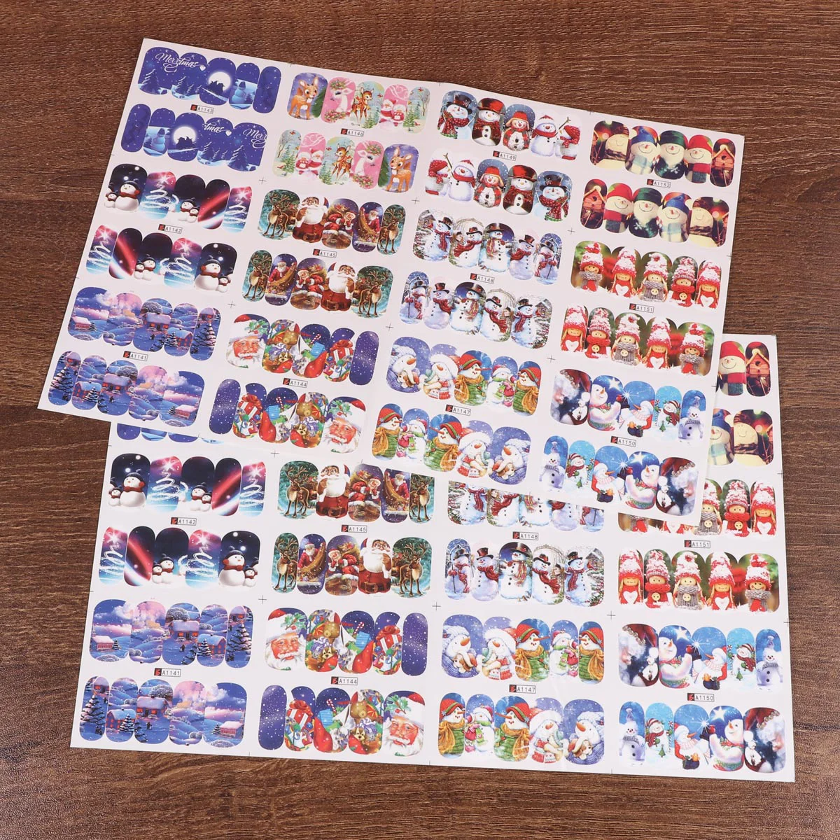 Christmas Nail Sticker, 4 Sheets Full Transfer Nail Decals Christmas Winter Snowman Snowflake Nail Tips for
Christmas Nail Sticker, 4 Sheets Full Transfer Nail Decals Christmas Winter Snowman Snowflake Nail Tips for